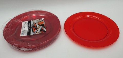 Talerz plastikowy 19cm czerwony 12szt 34-32 Talerz plastikowy 19cm czerwony 12szt 34-32