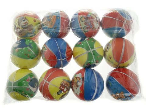 Piłeczka kolorowa miękka 6cm 12szt. Piłeczka kolorowa miękka 6cm 12szt.