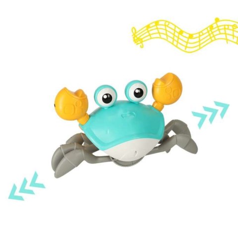Krab pełzający interaktywny z dźwiękiem ZIELONY KX4896_1 Krab pełzający interaktywny z dźwiękiem ZIELONY KX4896_1