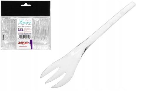 Mini widelczyk do przekąsek fingerfood transparent 10cm 100szt Mini widelczyk do przekąsek fingerfood transparent 10cm 100szt
